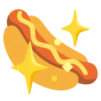 funkelndes Herz + Hotdog