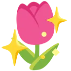 funkelndes Herz + Tulpe