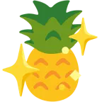 funkelndes Herz + Ananas