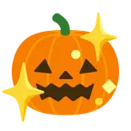 funkelndes Herz + Halloweenkürbis