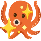 funkelndes Herz + Oktopus