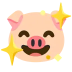 funkelndes Herz + Schweinegesicht