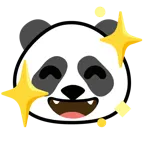 funkelndes Herz + Panda