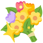 funkelndes Herz + Blumenstrauß