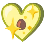 funkelndes Herz + Avocado