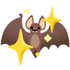 funkelndes Herz + Fledermaus