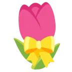 Herz mit Schleife + Tulpe