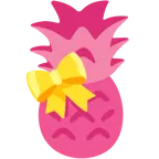 Herz mit Schleife + Ananas