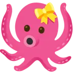 Herz mit Schleife + Oktopus