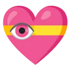 Herz mit Schleife + Auge