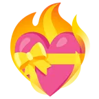 Herz mit Schleife + Feuer