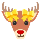 Herz mit Schleife + Hirsch