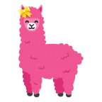 Herz mit Schleife + Lama