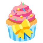 Herz mit Schleife + Cupcake