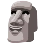 Moai + faccina con sorriso e occhi sorridenti