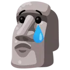 Moai + faccina che piange
