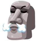 Moai + faccina che sbuffa