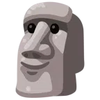 Moai + faccina con sorriso accennato