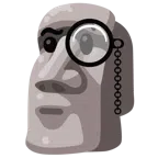 Moai + faccina con monocolo