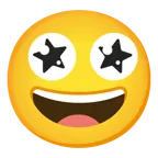 faccina con un gran sorriso + colpo di fulmine
