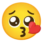 وجه يرسل قبلة + وجه ملتمس