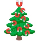 calamita + albero sempreverde