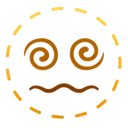 dotted line face + dizzy