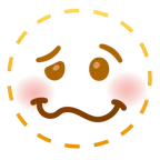 dotted line face + woozy face