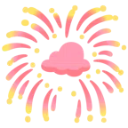 Wolke + Feuerwerk